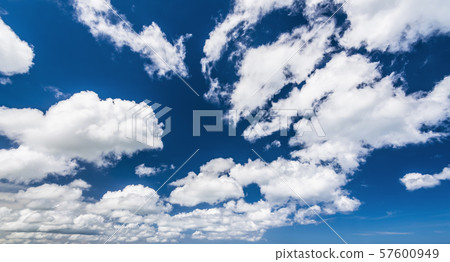 Beautiful clouds with the blue sky background 57600949