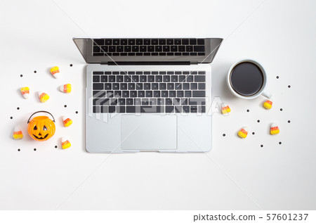Halloween theme with laptop Halloween theme with laptop 57601237