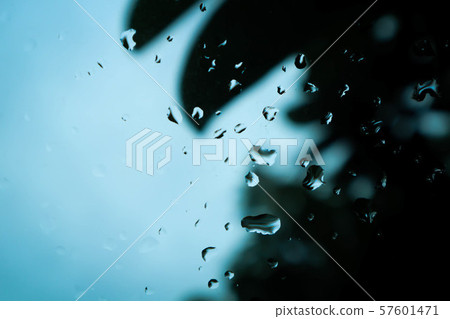 rain drops on the car glass, rain drop on 57601471