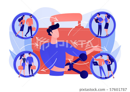 Employee sharing concept vector illustration 57601787