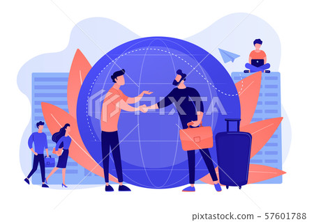 Expat work concept vector illustration 57601788