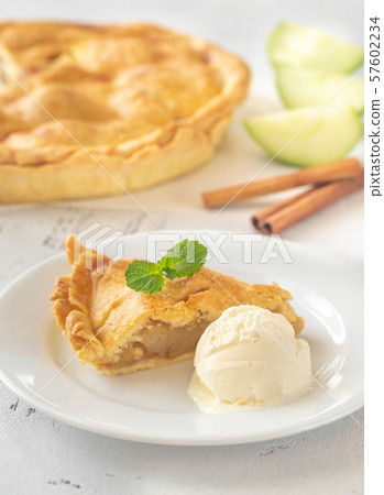 Portion of apple pie Portion of apple pie 57602234