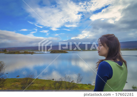 The moment of hope, Girl praying to the sunrise The moment of hope, Girl praying to the sunrise 57602281