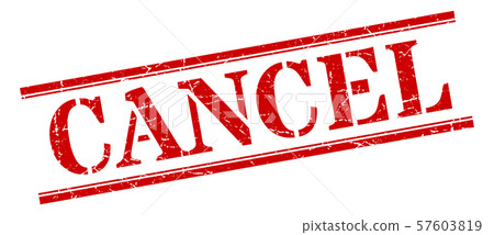 cancel stamp. cancel square grunge sign. cancel - Stock Illustration