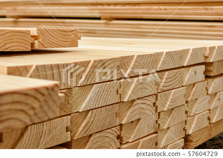 End view of stacked lumber. End view of stacked lumber. 57604729