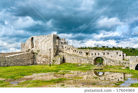 Ruins of Berat castle in Albania Ruins of Berat castle in Albania 57604969