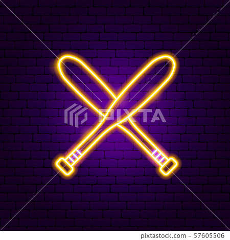 baseball neon sign