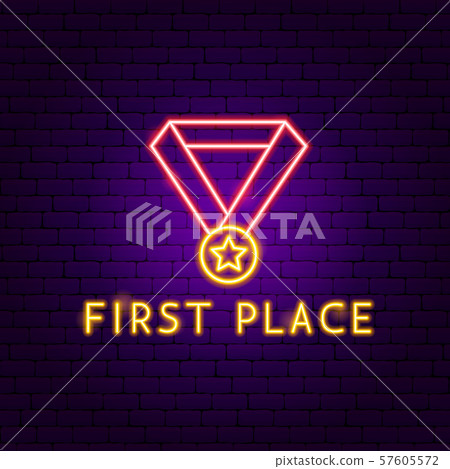 First Place Neon Label 57605572
