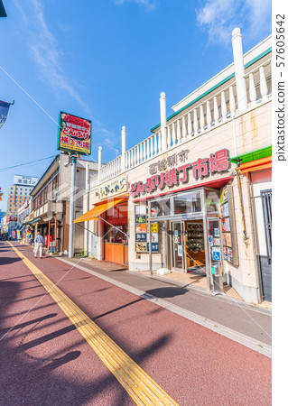 Scenery around the morning market in Hakodate, Hokkaido 57605642