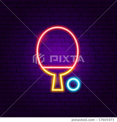 Table Tennis Neon Sign 57605973