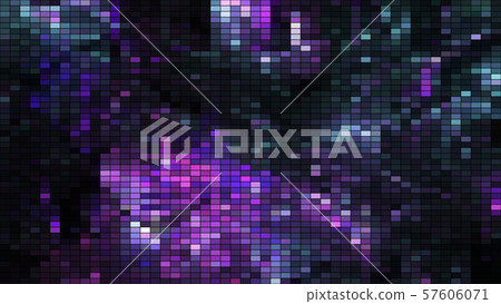 Mosaic with square particles, this is computer generated abstract digital technology background, 3d 57606071
