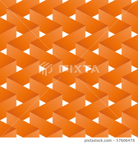 Paper ribbon seamless pattern. Orange vector illustration 57606478
