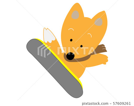 Animals snowboard Animals snowboard 57609261