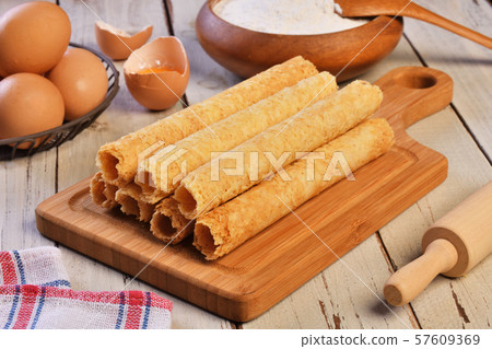 Handmade egg rolls Handmade egg rolls 57609369