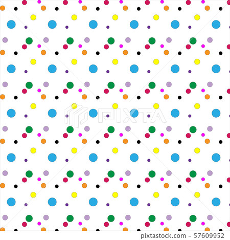 彩色圓點圖案 彩色圓點圖案 57609952