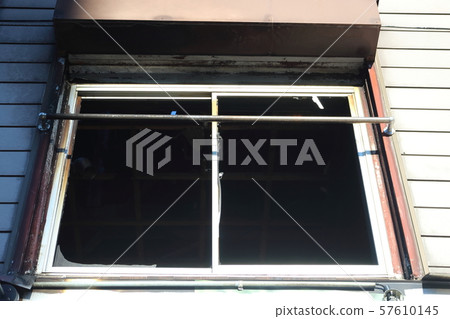 Fire scene windows 57610145