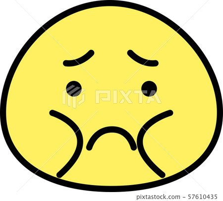 肥胖面孔象表情情感表示簡單的例證 57610435