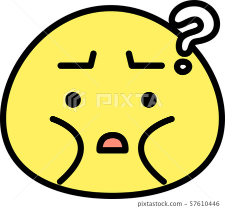 肥胖面孔象表情情感表示簡單的例證 肥胖面孔象表情情感表示簡單的例證 57610446