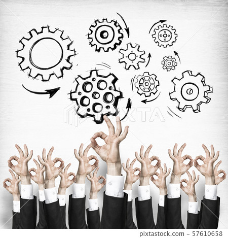 Business and teamwork concept 57610658