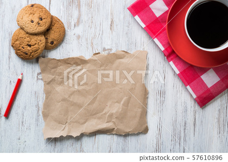 Coffee break with cookies Coffee break with cookies 57610896