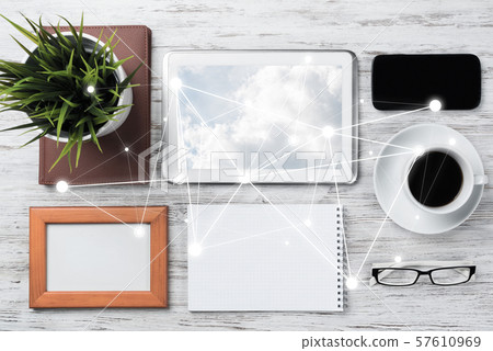 Social communication and global networking concept Social communication and global networking concept 57610969