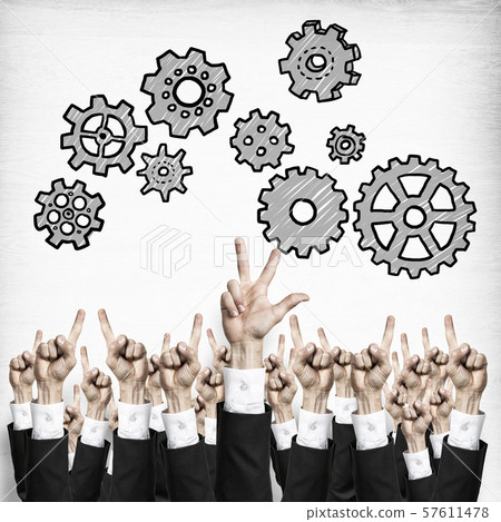 Business and teamwork concept 57611478