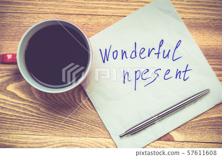 Romantic message written on napkin Romantic message written on napkin 57611608