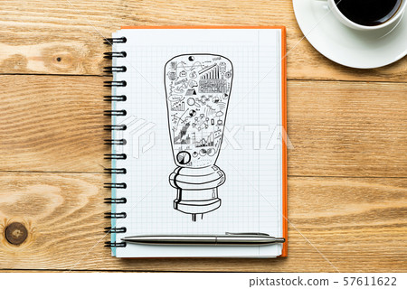 Coffee cup for fresh idea 57611622