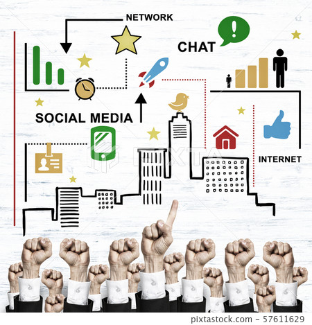 Business and teamwork concept Business and teamwork concept 57611629