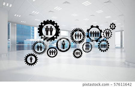 Networking and wireless connection as concept for effective modern business 57611642