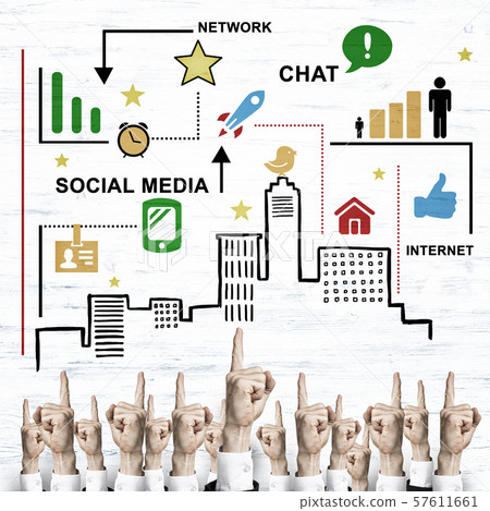 Business and teamwork concept Business and teamwork concept 57611661
