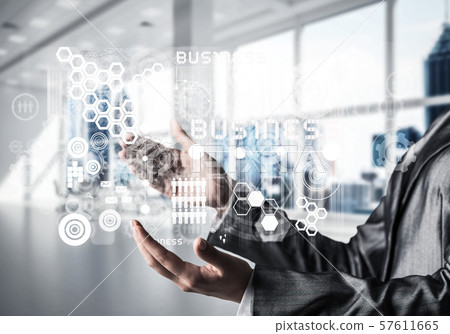 Modern technologies for successful business concept. Modern technologies for successful business concept. 57611665