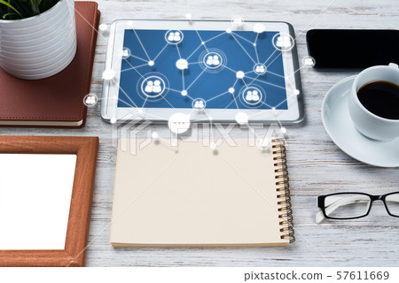 Networking and social communication concepts. Networking and social communication concepts. 57611669