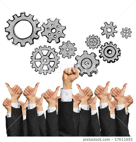 Business and teamwork concept Business and teamwork concept 57611691