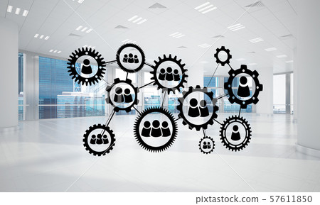 Networking and wireless connection as concept for effective modern business Networking and wireless connection as concept for effective modern business 57611850