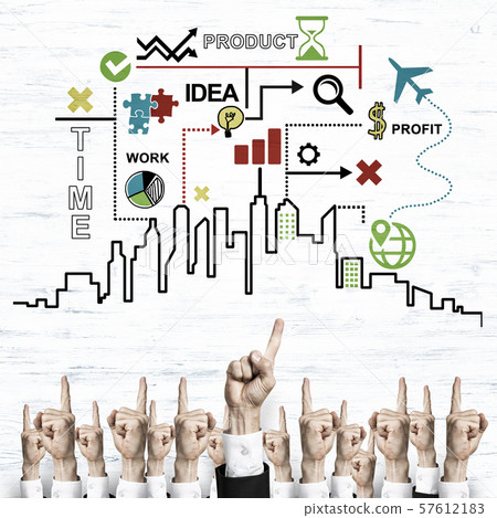 Business and teamwork concept Business and teamwork concept 57612183