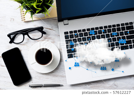 Social communication and global networking concept Social communication and global networking concept 57612227