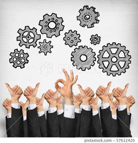 Business and teamwork concept Business and teamwork concept 57612420