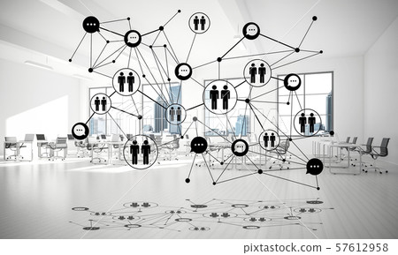 Networking and wireless connection as concept for effective modern business Networking and wireless connection as concept for effective modern business 57612958