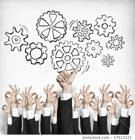 Business and teamwork concept Business and teamwork concept 57613321