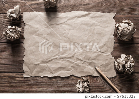 Concept of inspiration and creativity with paperballs. Place your text Concept of inspiration and creativity with paperballs. Place your text 57613322