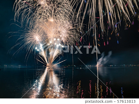 Miyazu River Fireworks Festival, Miyazu City, Kyoto Prefecture Miyazu River Fireworks Festival, Miyazu City, Kyoto Prefecture 57613813