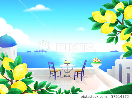 Beautiful nature landscape in summer season vector illustration 002 Beautiful nature landscape in summer season vector illustration 002 57614573