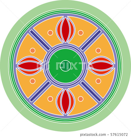 Colorful korean traditional motifs illustration 047 Colorful korean traditional motifs illustration 047 57615072