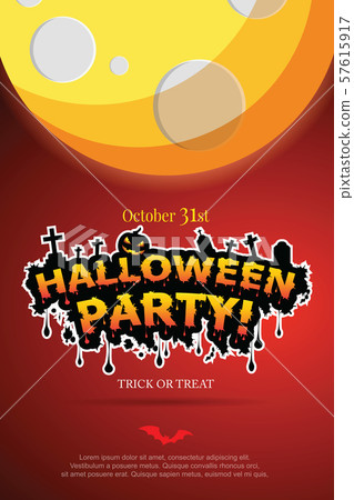 Halloween Invitation. Vector Eps 10 Halloween Invitation. Vector Eps 10 57615917