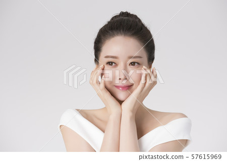 Portrait of Beautiful Young Woman 066 57615969