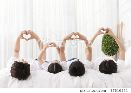 Happy and loving family 382 57616351