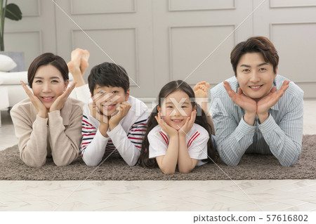 Happy and loving family 105 57616802