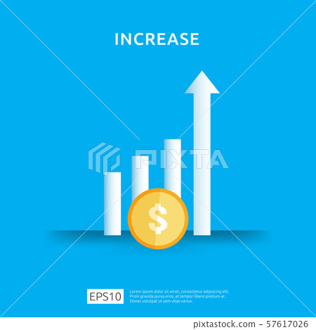 income salary rate increase. business chart 57617026