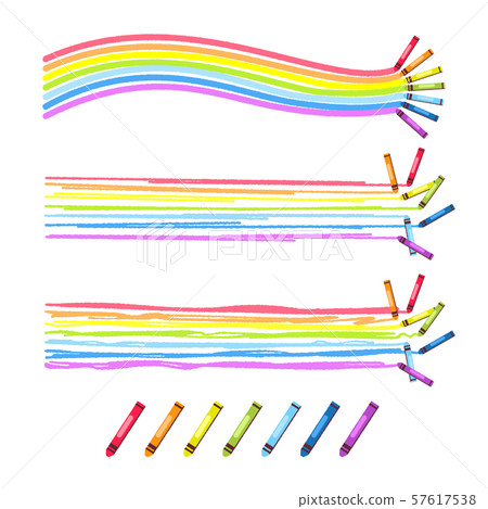 Illustration material crayon - Stock Illustration [57617538] - PIXTA